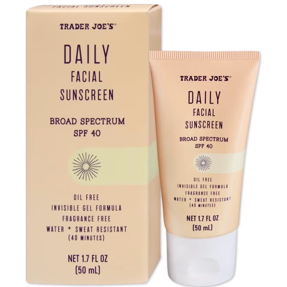 Trader Joe's Broad Spectrum SPF 40 Facial Sunscreen - Cream